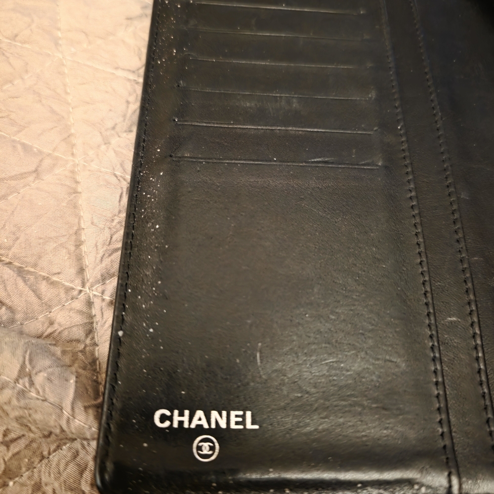 CHANEL Classic Black Leather Clutch/Rehab/ Great Condition - Picture 3 of 12